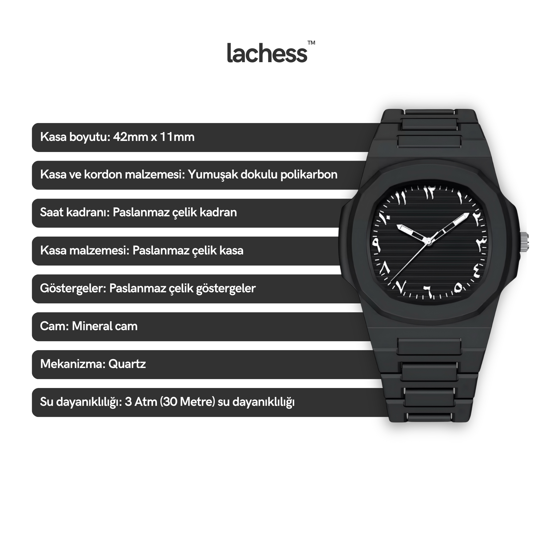 Arabic Raven Full Black Watch