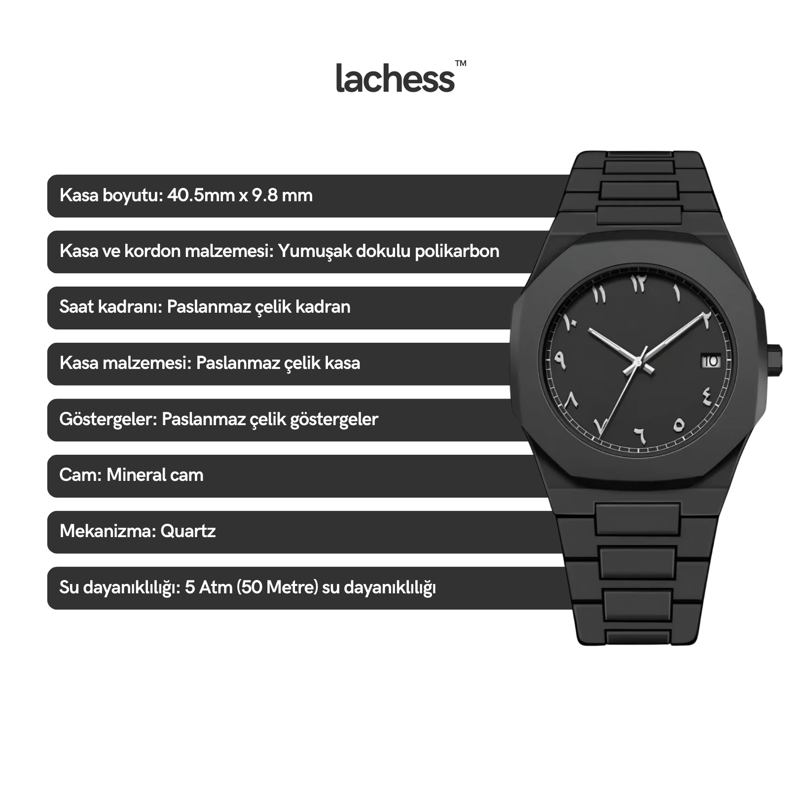 Arabic Value Black Watch